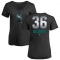 Women's Logan Gilbert Midnight Mascot V-Neck T-Shirt - Black