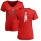 Women's Logan Hall Backer Slim Fit T-Shirt - Red