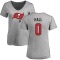 Women's Logan Hall Name & Number Slim Fit T-Shirt - Ash