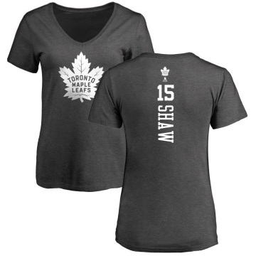 Women's Logan Shaw One Color Backer T-Shirt - Charcoal
