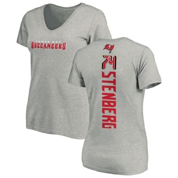 Women's Logan Stenberg Backer V-Neck T-Shirt - Ash