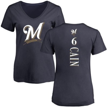 Women's Lorenzo Cain Backer Slim Fit T-Shirt - Navy
