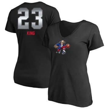 Women's Louis King Midnight Mascot T-Shirt - Black