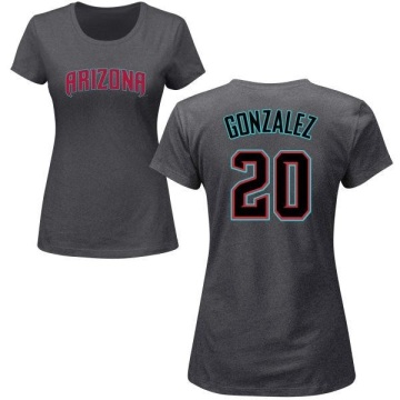Women's Luis Gonzalez Name & Number T-Shirt - Charcoal