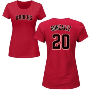 Women's Luis Gonzalez Name & Number T-Shirt - Crimson