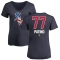 Women's Luis Patino Name and Number Banner Wave V-Neck T-Shirt - Navy