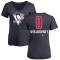 Women's Lukas Svejkovsky Name and Number Banner Wave V-Neck T-Shirt - Navy
