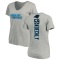 Women's Luke Kuechly Backer V-Neck T-Shirt - Ash