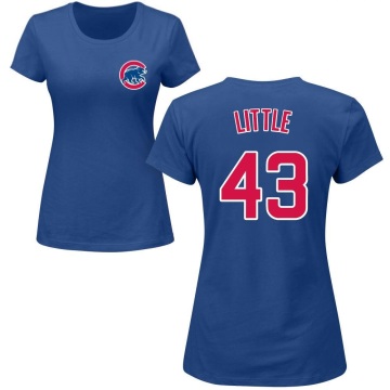 Women's Luke Little Name & Number T-Shirt - Royal