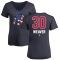 Women's Luke Weaver Name and Number Banner Wave V-Neck T-Shirt - Navy