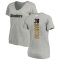 Women's Luq Barcoo Backer V-Neck T-Shirt - Ash