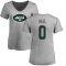 Women's Maalik Hall Name & Number Slim Fit T-Shirt - Ash