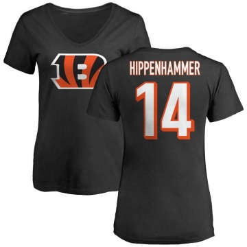 Women's Mac Hippenhammer Name & Number Slim Fit T-Shirt - Black