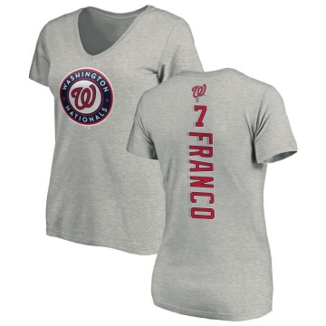 Women's Maikel Franco Backer Slim Fit T-Shirt - Ash