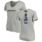 Women's Makai Polk Backer V-Neck T-Shirt - Ash