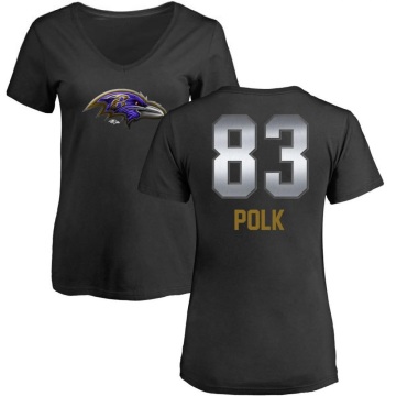 Women's Makai Polk Midnight Mascot T-Shirt - Black