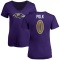 Women's Makai Polk Name & Number V-Neck T-Shirt - Purple