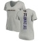 Women's Malaesala Aumavae-Laulu Backer V-Neck T-Shirt - Ash