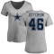 Women's Malik Jefferson Name & Number T-Shirt - Ash