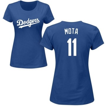 Women's Manny Mota Name & Number T-Shirt - Royal