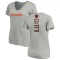 Women's Manti Te'o Backer V-Neck T-Shirt - Ash