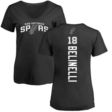 Women's Marco Belinelli Backer T-Shirt - Black