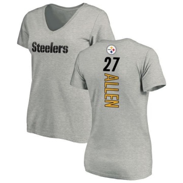 Women's Marcus Allen Backer V-Neck T-Shirt - Ash