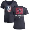 Women's Marcus Kallionkieli Name and Number Banner Wave V-Neck T-Shirt - Navy