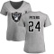 Women's Marcus Peters Name & Number Slim Fit T-Shirt - Ash