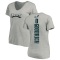 Women's Mario Goodrich Backer V-Neck T-Shirt - Ash