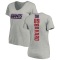 Women's Mark Bavaro Backer V-Neck T-Shirt - Ash