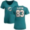 Women's Mark Clayton Name & Number Slim Fit T-Shirt - Aqua