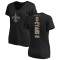 Women's Mark Evans II Backer Slim Fit T-Shirt - Black