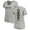 Women's Mark Ingram II Backer V-Neck T-Shirt - Ash