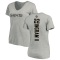 Women's Mark Ingram II Backer V-Neck T-Shirt - Ash