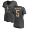 Women's Mark Ingram II One Color T-Shirt - Ash
