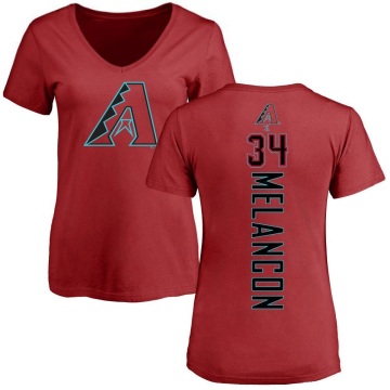Women's Mark Melancon Backer Slim Fit T-Shirt - Red
