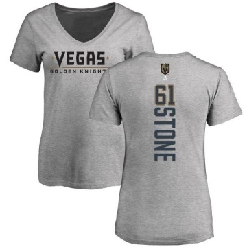 Women's Mark Stone Backer Slim Fit V-Neck T-Shirt - Heathered Gray