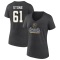 Women's Mark Stone Heather 2023 Western Conference Champions V-Neck T-Shirt - Charcoal