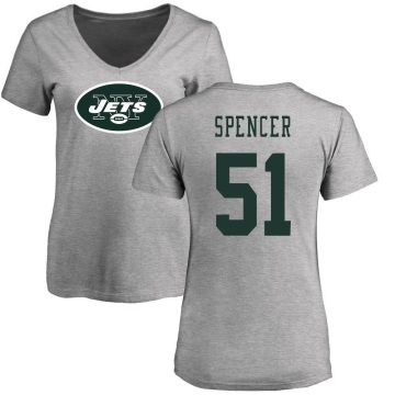 Women's Marquiss Spencer Name & Number Slim Fit T-Shirt - Ash