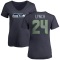 Women's Marshawn Lynch Name & Number Slim Fit T-Shirt - Navy