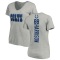 Women's Marvin Harrison Backer V-Neck T-Shirt - Ash
