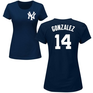 Women's Marwin Gonzalez Name & Number T-Shirt - Navy