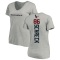 Women's Mason Schreck Backer V-Neck T-Shirt - Ash