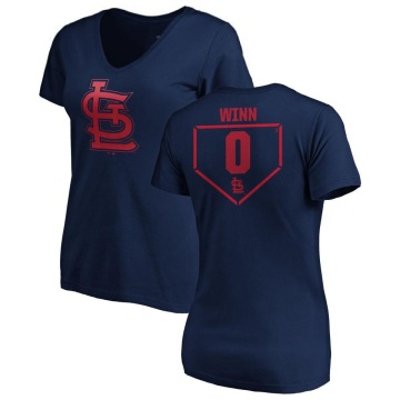 Women's Masyn Winn RBI Slim Fit V-Neck T-Shirt - Navy