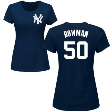 Women's Matt Bowman Name & Number T-Shirt - Navy