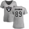 Women's Matt Bushman Name & Number Slim Fit T-Shirt - Ash