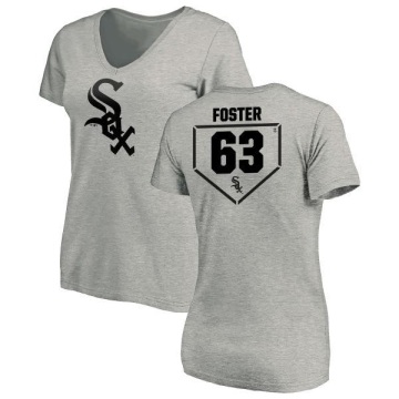 Women's Matt Foster RBI Slim Fit V-Neck T-Shirt - Heathered Gray