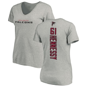 Women's Matt Hennessy Backer V-Neck T-Shirt - Ash