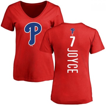 Women's Matt Joyce Backer Slim Fit T-Shirt - Red